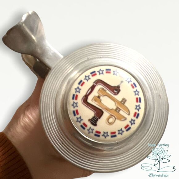 1986 Avon, "The Building of America, The Shipbuilder" Beer Stein Limited Edition - Picture 7 of 9